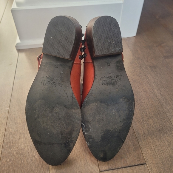 Minelli studded red ankle boots 37 - Picture 6 of 13